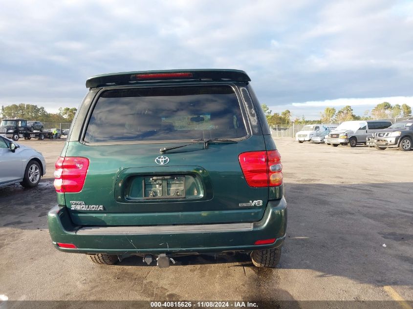 2004 Toyota Sequoia Limited V8 VIN: 5TDZT38A64S216452 Lot: 40815626