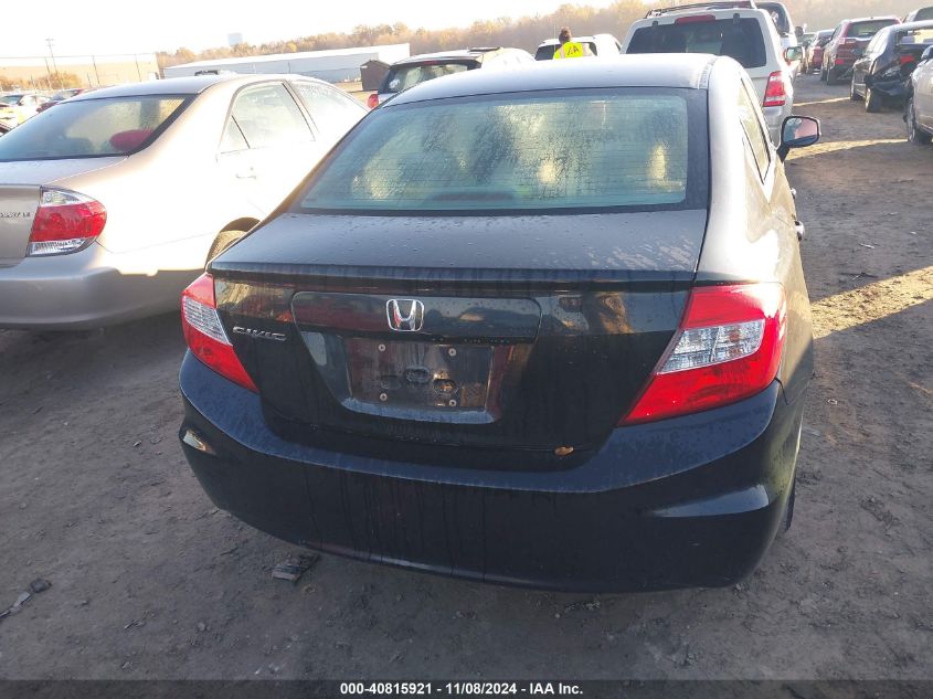 2012 Honda Civic Lx VIN: 19XFB2E59CE064764 Lot: 40815921