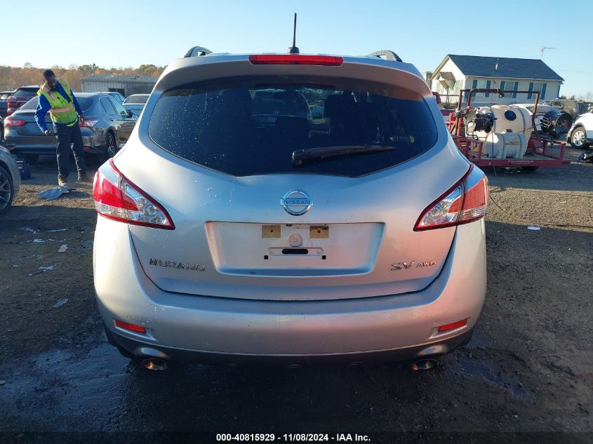 2011 Nissan Murano Sv VIN: JN8AZ1MW7BW174778 Lot: 40815929