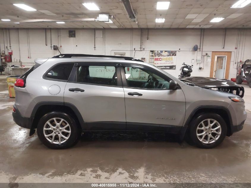 2016 Jeep Cherokee Sport VIN: 1C4PJMABXGW112055 Lot: 40815955