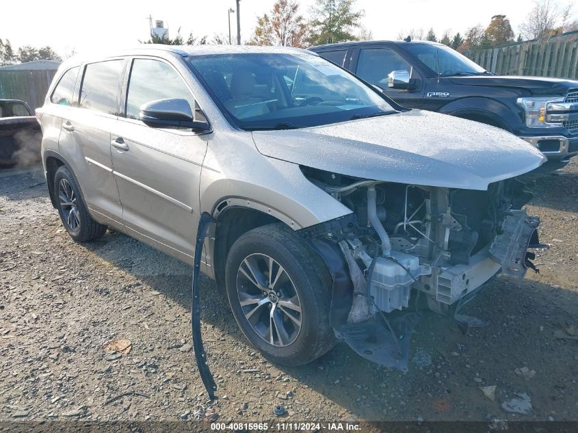 2016 TOYOTA HIGHLANDER XLE V6 - 5TDJKRFH7GS344013