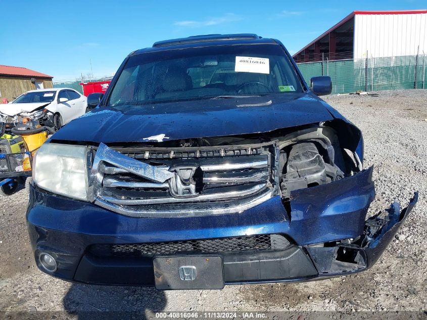 2013 Honda Pilot Ex-L VIN: 5FNYF4H63DB005234 Lot: 40816046