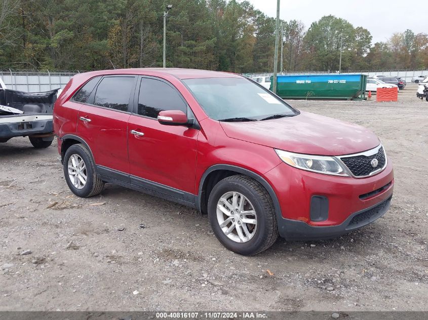 VIN 5XYKT3A65EG538165 2014 KIA Sorento, LX no.1