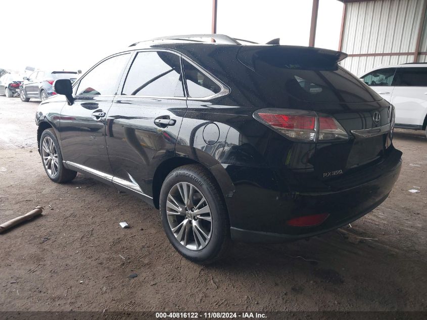 VIN JTJZK1BA0E2012445 2014 Lexus RX, 350 no.3