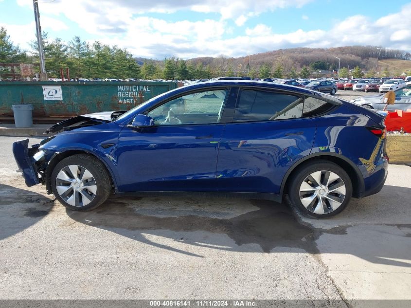 2021 Tesla Model Y Long Range Dual Motor All-Wheel Drive VIN: 5YJYGDEEXMF251609 Lot: 40816141