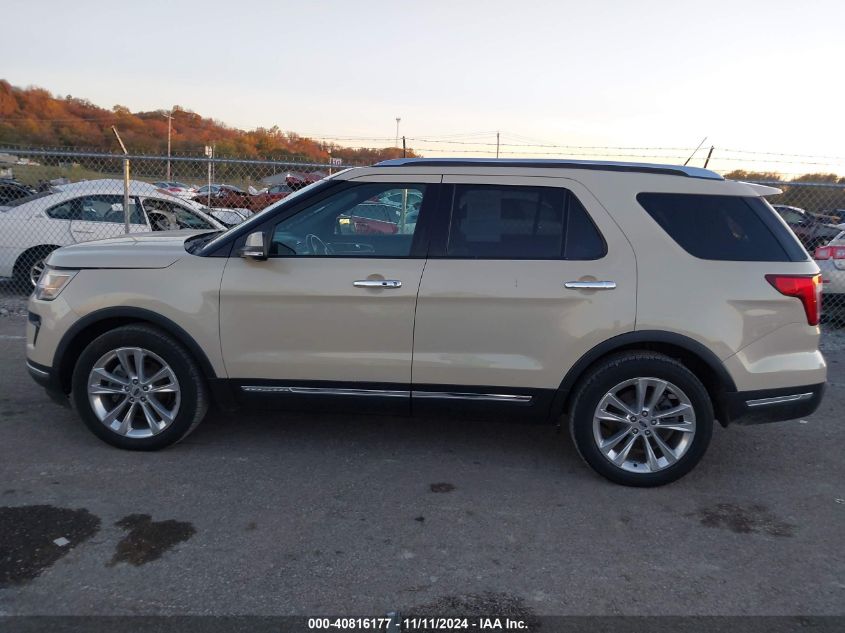 2018 Ford Explorer Limited VIN: 1FM5K7FH5JGB97239 Lot: 40816177