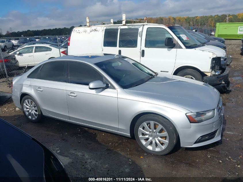 2013 Audi A4 2.0T Premium VIN: WAUAFAFL6DN018566 Lot: 40816201