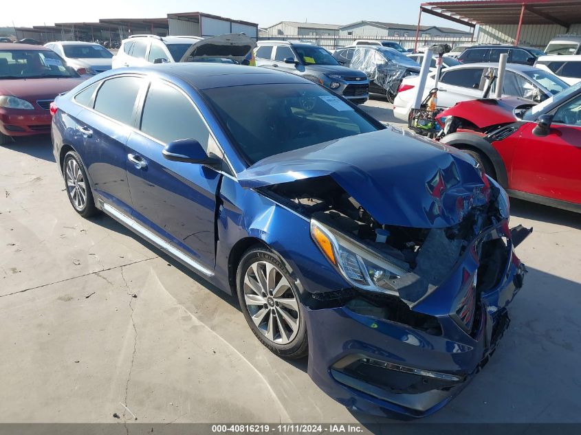 VIN 5NPE34AF0GH423682 2016 Hyundai Sonata, Sport no.1