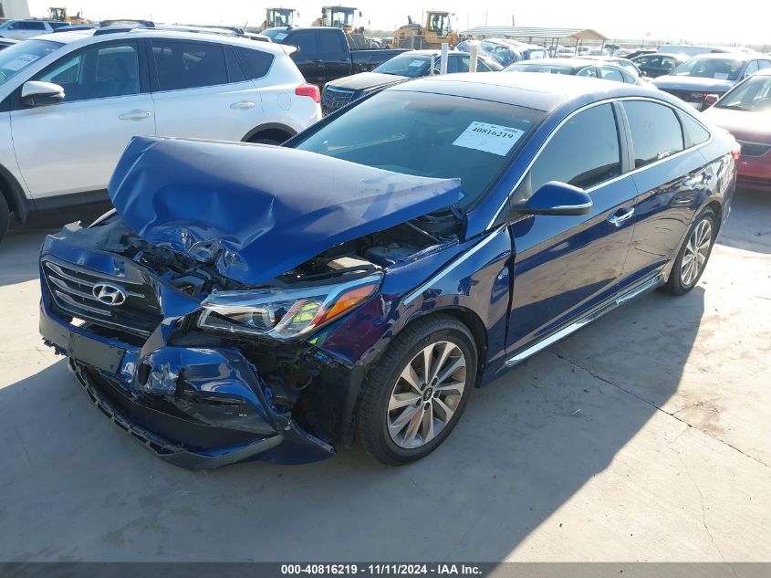 VIN 5NPE34AF0GH423682 2016 Hyundai Sonata, Sport no.2