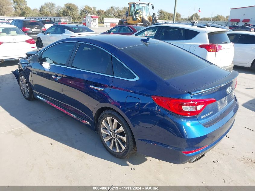 VIN 5NPE34AF0GH423682 2016 Hyundai Sonata, Sport no.3