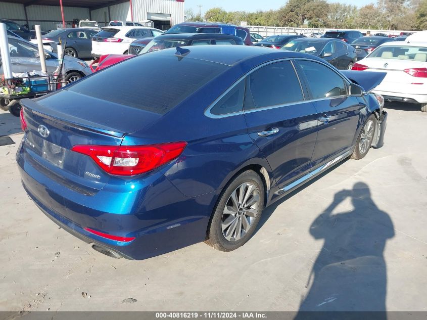 VIN 5NPE34AF0GH423682 2016 Hyundai Sonata, Sport no.4