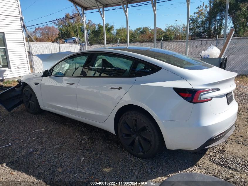 2024 TESLA MODEL 3 REAR-WHEEL DRIVE - 5YJ3E1EA6RF842734