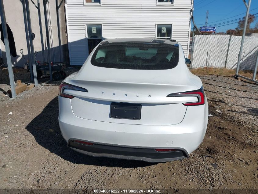 2024 TESLA MODEL 3 REAR-WHEEL DRIVE - 5YJ3E1EA6RF842734