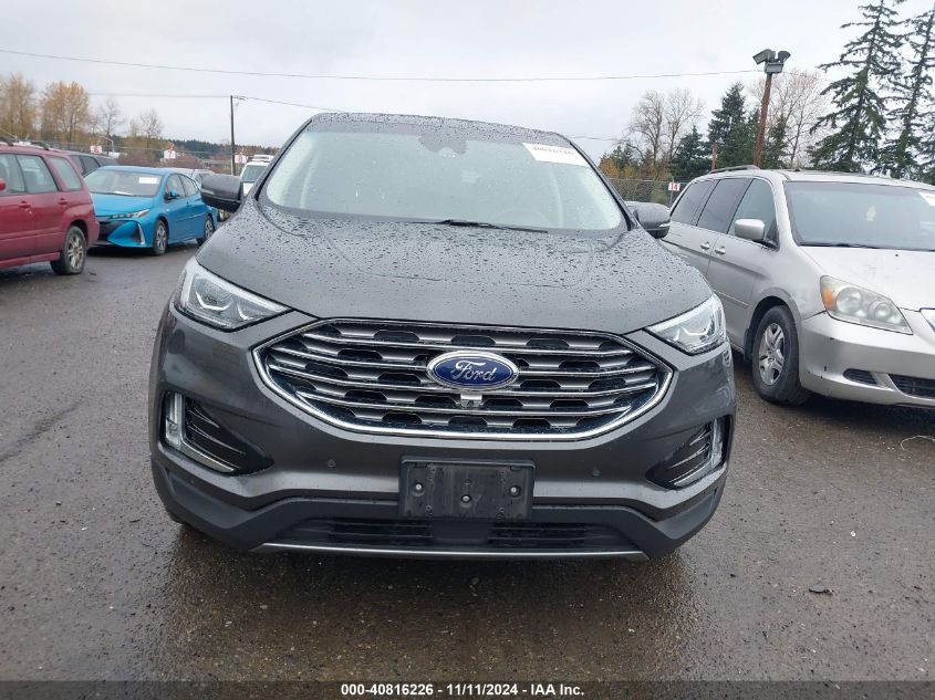 2019 Ford Edge Titanium VIN: 2FMPK4K98KBC22231 Lot: 40816226