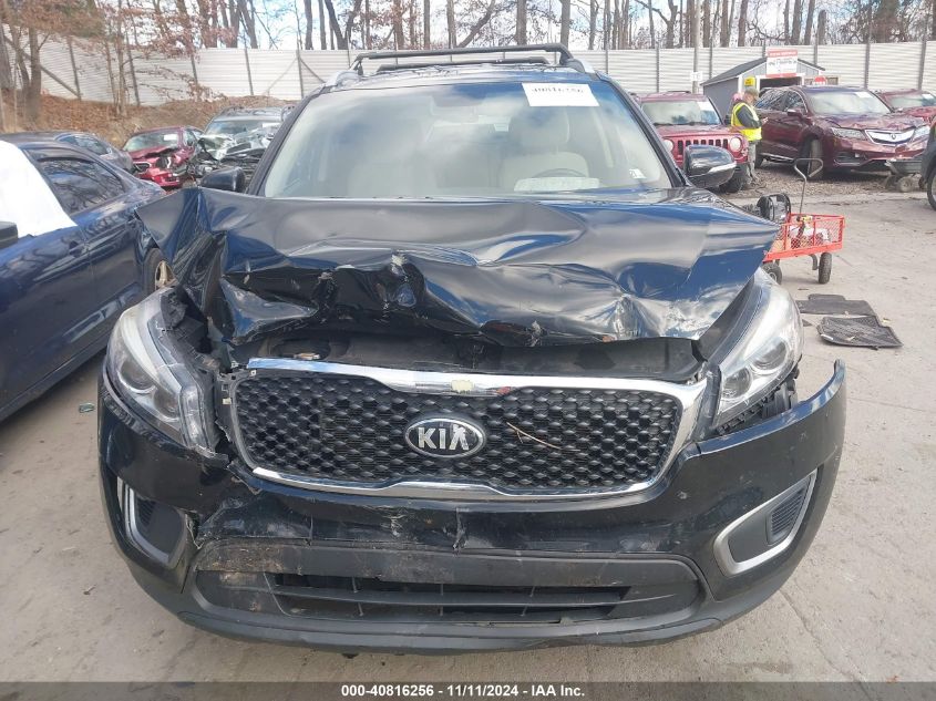 2016 Kia Sorento 2.4L Lx VIN: 5XYPGDA36GG037200 Lot: 40816256