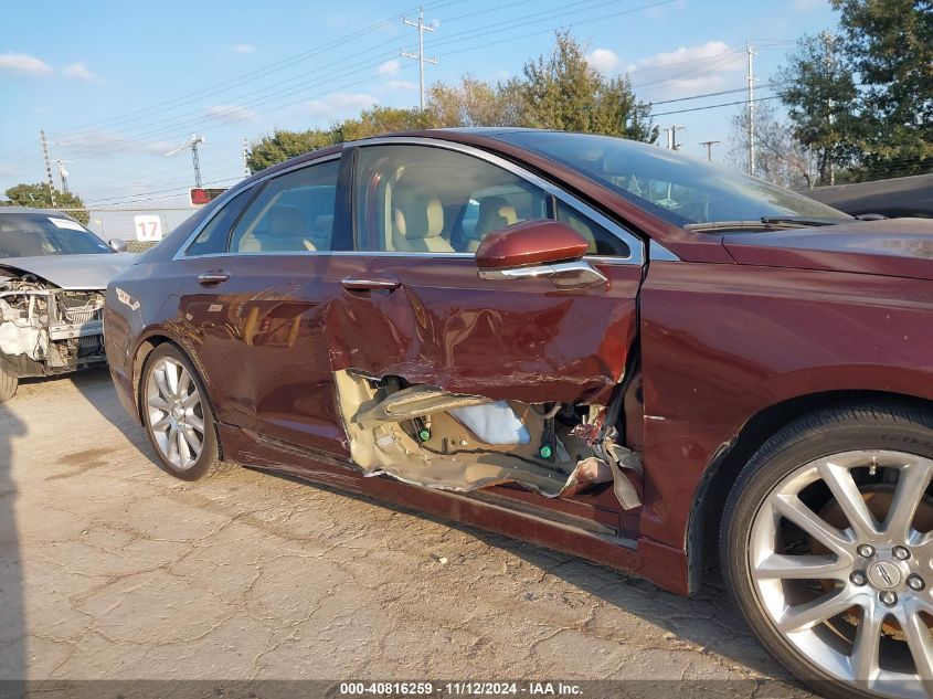 2016 Lincoln Mkz Hybrid VIN: 3LN6L2LU0GR630666 Lot: 40816259