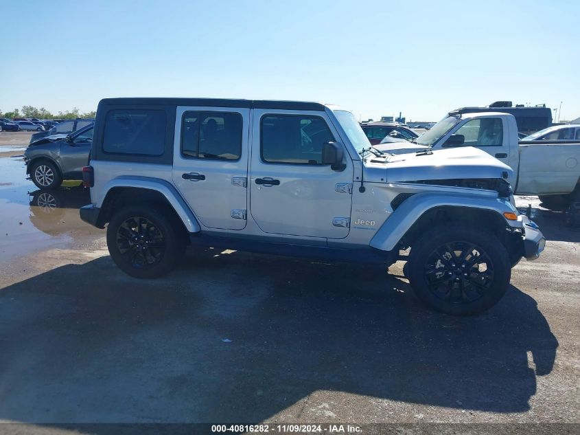 2023 Jeep Wrangler 4Xe Sahara 4X4 VIN: 1C4JJXP64PW555125 Lot: 40816282