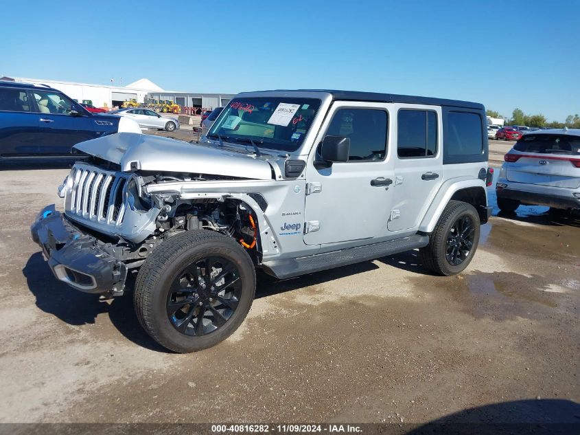 2023 Jeep Wrangler 4Xe Sahara 4X4 VIN: 1C4JJXP64PW555125 Lot: 40816282