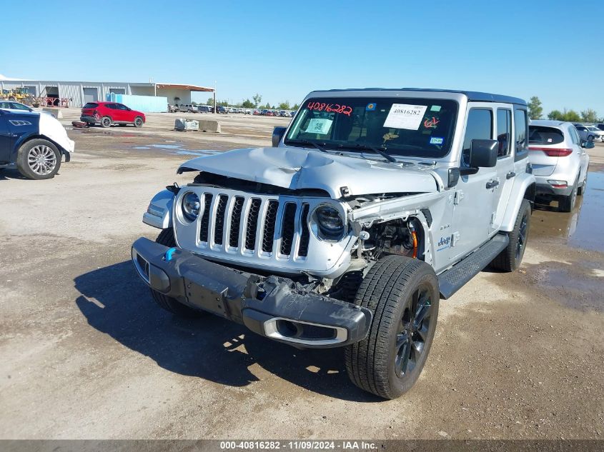 2023 Jeep Wrangler 4Xe Sahara 4X4 VIN: 1C4JJXP64PW555125 Lot: 40816282