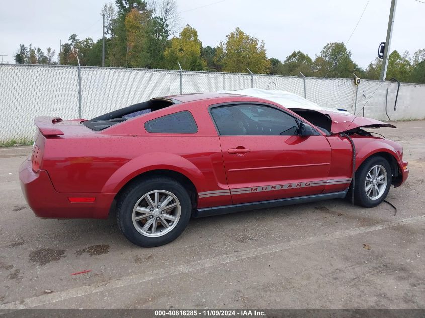 2005 Ford Mustang V6 Deluxe/V6 Premium VIN: 1ZVFT80N955201933 Lot: 40816285