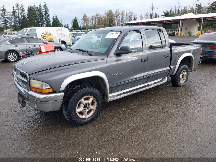 2002 Dodge Dakota Quad Slt VIN: 1B7HG48Z72S518204 Lot: 40816298