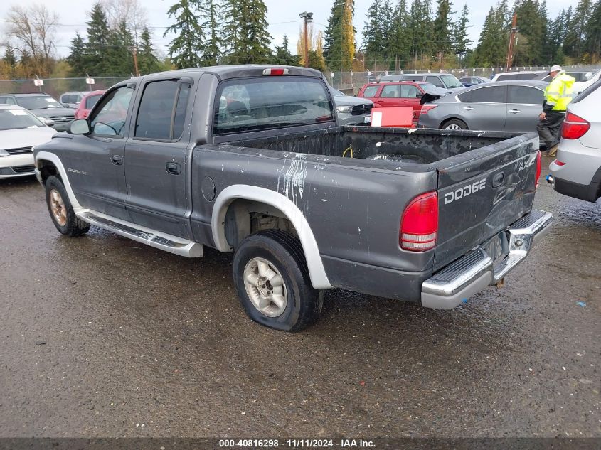 2002 Dodge Dakota Quad Slt VIN: 1B7HG48Z72S518204 Lot: 40816298