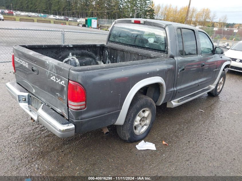 2002 Dodge Dakota Quad Slt VIN: 1B7HG48Z72S518204 Lot: 40816298