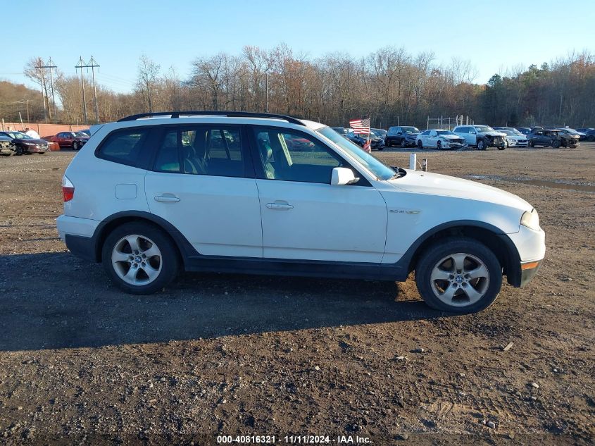 2007 BMW X3 3.0Si VIN: WBXPC93477WJ01197 Lot: 40816321