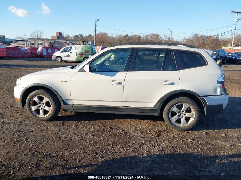 2007 BMW X3 3.0Si VIN: WBXPC93477WJ01197 Lot: 40816321