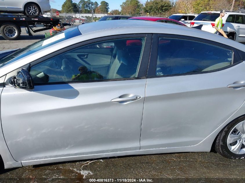 2016 Hyundai Elantra Se VIN: 5NPDH4AE3GH665872 Lot: 40816373