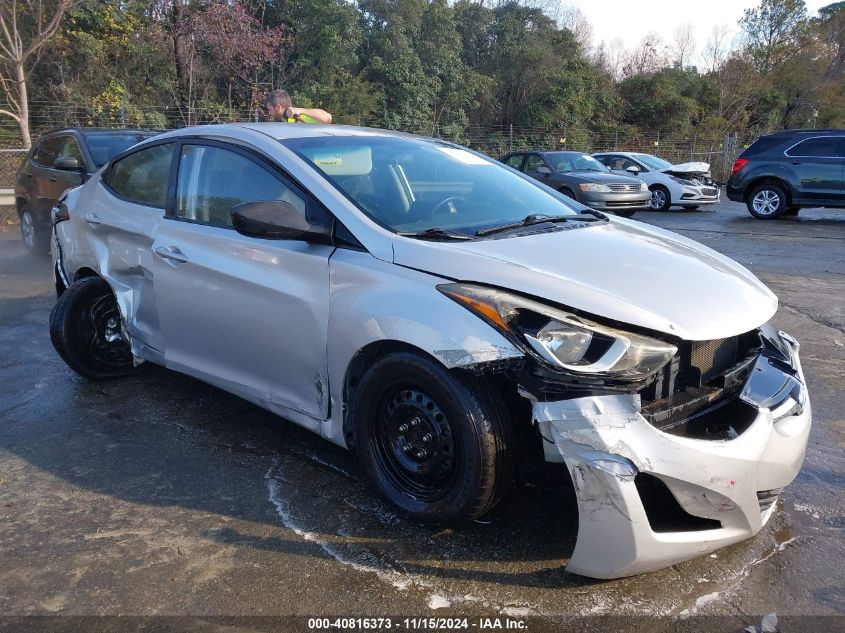 2016 Hyundai Elantra Se VIN: 5NPDH4AE3GH665872 Lot: 40816373