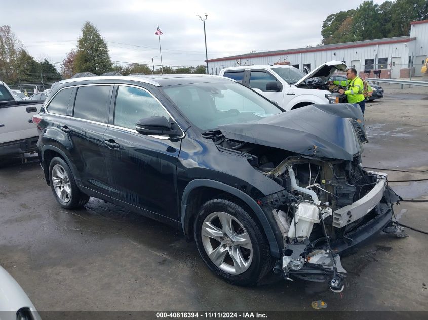 2015 Toyota Highlander Limited Platinum V6 VIN: 5TDDKRFH0FS166764 Lot: 40816394