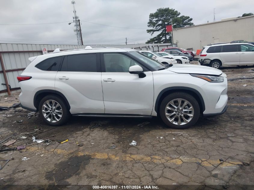 2022 Toyota Highlander Hybrid Limited VIN: 5TDYARAH9NS515074 Lot: 40816397