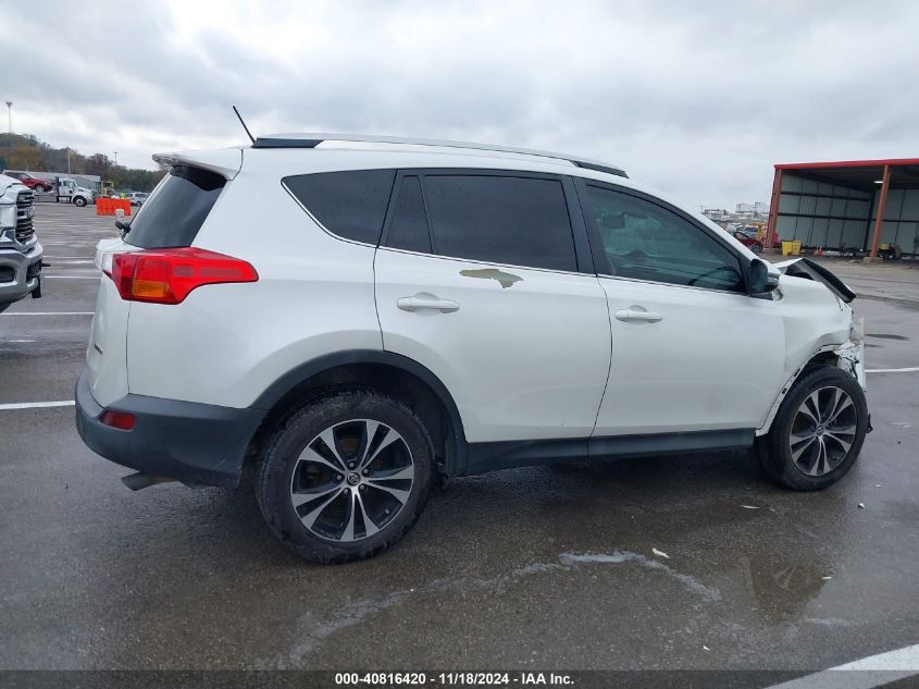 2015 Toyota Rav4 Limited VIN: 2T3YFREV0FW149104 Lot: 40816420