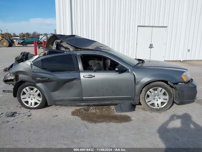 2013 Dodge Avenger Se VIN: 1C3CDZAB8DN631212 Lot: 40816432