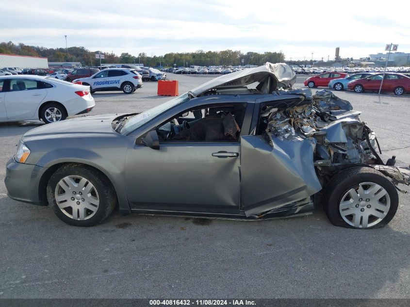 2013 Dodge Avenger Se VIN: 1C3CDZAB8DN631212 Lot: 40816432