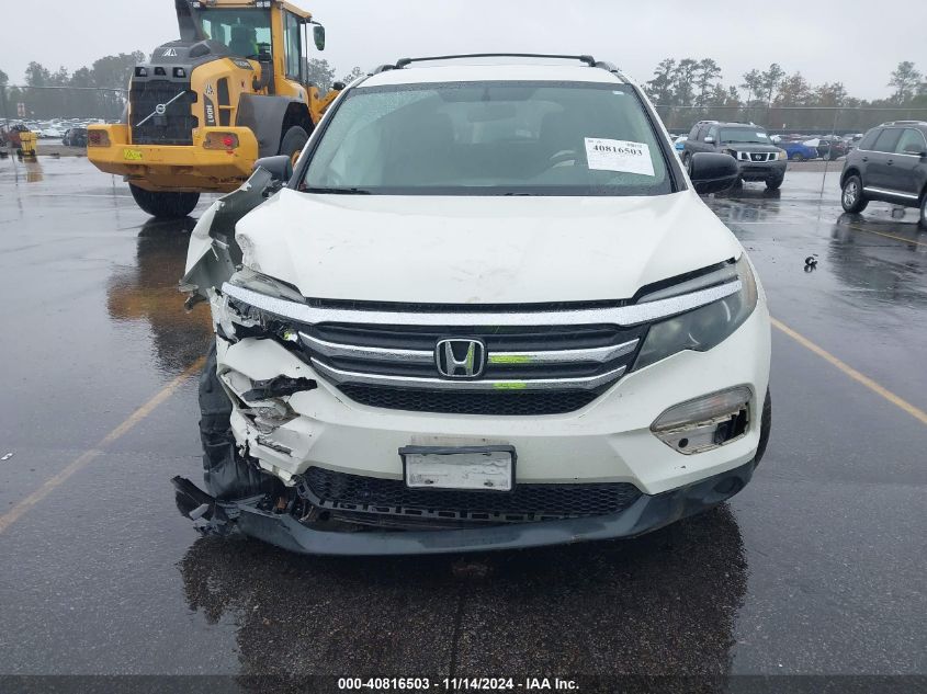 2017 Honda Pilot Lx VIN: 5FNYF5H13HB033843 Lot: 40816503