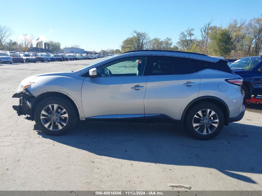 2016 Nissan Murano Sv VIN: 5N1AZ2MGXGN157279 Lot: 40816506