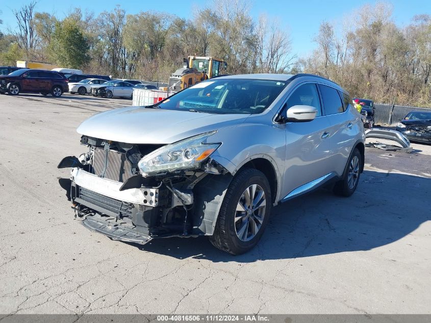 2016 Nissan Murano Sv VIN: 5N1AZ2MGXGN157279 Lot: 40816506