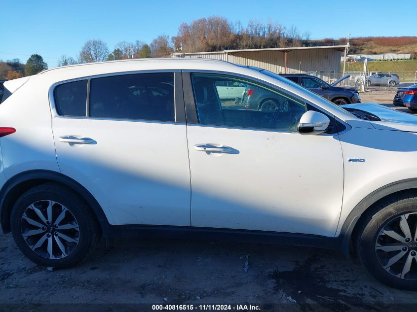 2017 Kia Sportage Ex VIN: KNDPNCACXH7287182 Lot: 40816515