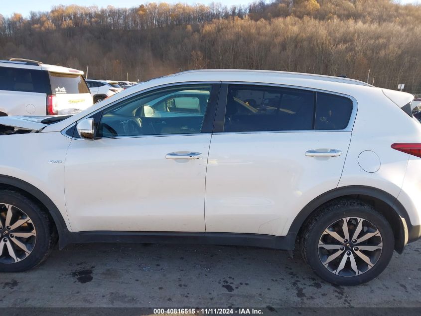 2017 Kia Sportage Ex VIN: KNDPNCACXH7287182 Lot: 40816515