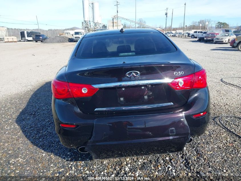 2014 Infiniti Q50 Premium VIN: JN1BV7AP6EM670590 Lot: 40816582