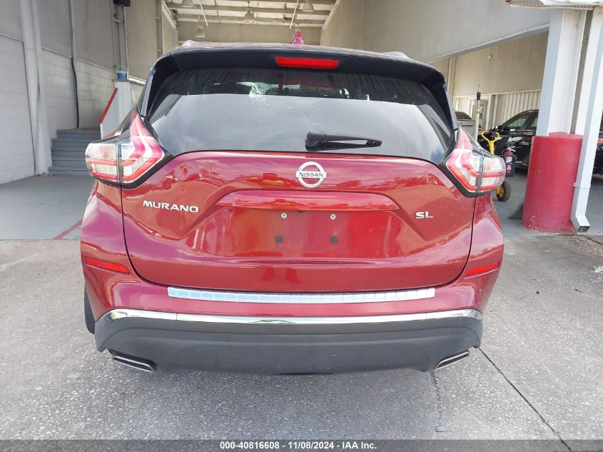 2018 Nissan Murano Sl VIN: 5N1AZ2MG1JN171353 Lot: 40816608