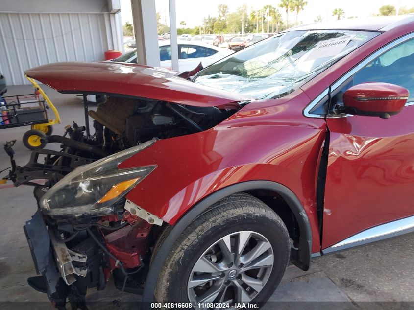 2018 Nissan Murano Sl VIN: 5N1AZ2MG1JN171353 Lot: 40816608