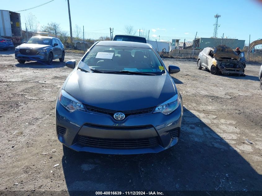 2015 Toyota Corolla Le VIN: 2T1BURHE0FC256400 Lot: 40816639