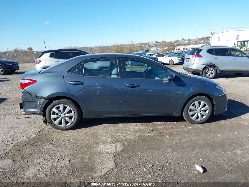 2015 Toyota Corolla Le VIN: 2T1BURHE0FC256400 Lot: 40816639