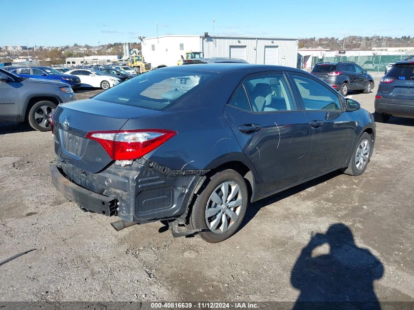 2015 Toyota Corolla Le VIN: 2T1BURHE0FC256400 Lot: 40816639