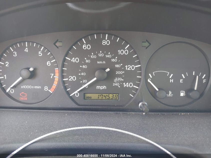 1998 Mazda 626 Dx/Lx VIN: 1YVGF22C3W5719720 Lot: 40816655