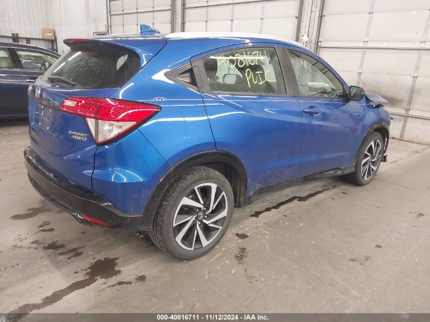 VIN 3CZRU6H10KG719642 2019 HONDA HR-V no.4