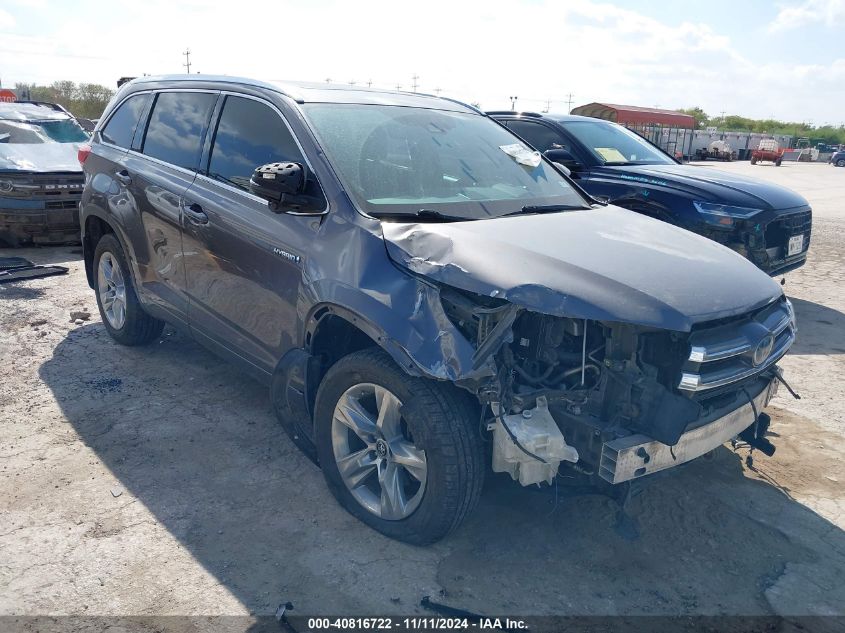 VIN 5TDDGRFH8HS028801 2017 TOYOTA HIGHLANDER HYBRID no.1